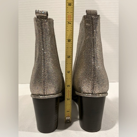 OPENING CEREMONY Brenda Silver Multicolored Glitter Heeled Ankle Boot Womens 8.5 - Picture 7 of 11